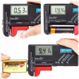 PowerCheck Digital Battery Tester for Various Cell Sizes