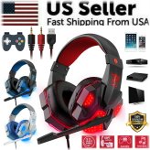 SurroundX Gaming Headset with LED Mic for Multi-Platform Gaming