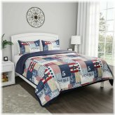 Harborview Patchwork Quilted Bedding Set