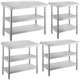 Stainless Steel Adjustable Prep Table with Undershelf