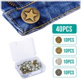 Metal Jeans Tack Button Fastener Kit