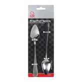 Serrated Stainless Steel Grapefruit Spoons, Set of 2