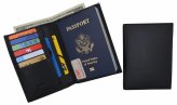 Leather Passport Wallet with RFID Blocking for Travelers