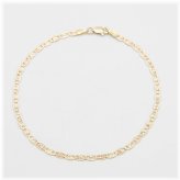 Tri-Color Textured Valentino Mariner Bracelet