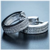 Frost Hoop Huggie Earrings