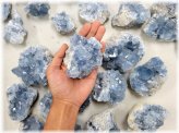 Sky Gems: Natural Celestite Clusters for Spiritual Healing and Inner Peace