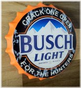 Hunter's Brew Cap Metal Sign