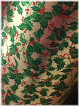 Festive Holly Gold Foil Wrapping Paper
