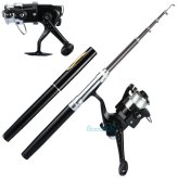 Telescopic Reel and Line Fishing Rod