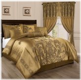 Golden Blossom Comforter Set