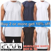 Solid Cotton Muscle Tees