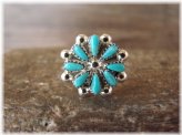 Turquoise Cluster Ring by Leekity