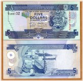 Island Currency, $5 Solomon Islands Note, Uncirculated