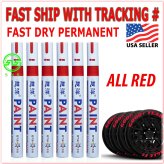 Red Rubber Lettering Markers Set