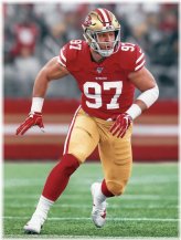 Signed Nick Bosa Football Photo