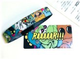 Bunch of Monster Silver Wristband with Card by ZOX