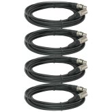 Shielded Soundlink XLR Extension Set - 4 Cables, 25FT Length