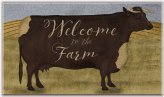 Rustic Farmstead Welcome Mat