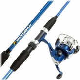 Bluewater 2-Piece Fishing Set with Open-Face Spinning Reel and 63-Inch Rod