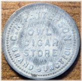 Grand Junction Owl Cigar Store Token
