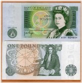 British Pound Note, 1978-1980, UNC Newton