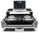 ProX Flight Case with Sliding Laptop Shelf and LED Lighting for Pioneer DDJ-SR2