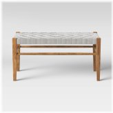 Natural Woven Bench