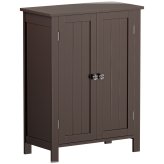 Double Door Brown Storage Cabinet