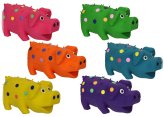 Polka Dot Globlet Pig Chew Toy