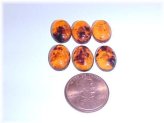 Amber Marble Oval Cabochons