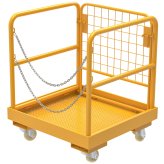 Universal Aerial Work Platform with Safety Cage and Wheels