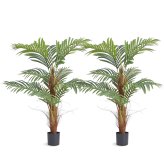 Tropical Silk Areca Palm Duo