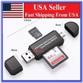 Universal Card Connector - Micro USB to USB Adapter with SD/Micro SD Reader