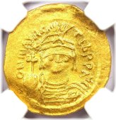Maurice Tiberius Gold Solidus - 582-602 AD