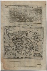 Africa's Interior Lakes 1626 Vintage Map by Purchas and Hondius