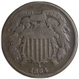 Civil War Era Two Cent Piece