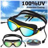 AquaView Swim Goggles with Ear Plugs