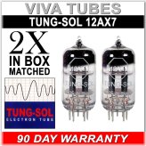 Tung-Sol Reissue 12AX7 ECC83 Tubes - Matched Pair