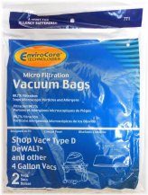 Efficient Dust Collection Bags for Small Vacuums - 2 Pack