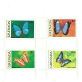 Fluttering Beauties Stamp Set - Grenada 1991 - Mint Condition