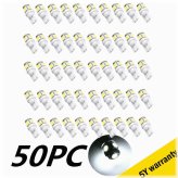 Pure White 5-SMD LED Car Light Bulbs Pack