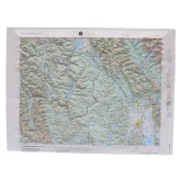 Montana 3D Raised Relief Map - Unframed