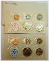 1983 US Uncirculated Souvenir Mint Philadelphia P & Denver D Coins Magazine Set