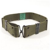 Green Nylon Field Belt with Brass Buckle - Vietnam War Era Replica