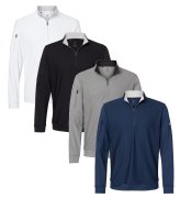 Textured Quarter-Zip Pullover by Adidas