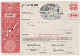 Nevada Vintage Jantzen Stock Certificate (1976)