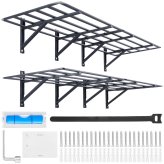 Double Duty Garage Wall Shelves Set