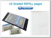 Clear Currency Refill Pages for Graded Album