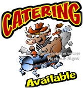 Customizable Catering Decal
