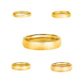 Golden Comfort Fit Ring Collection